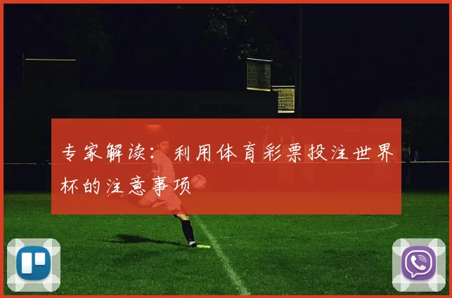专家解读：利用体育彩票投注世界杯的注意事项