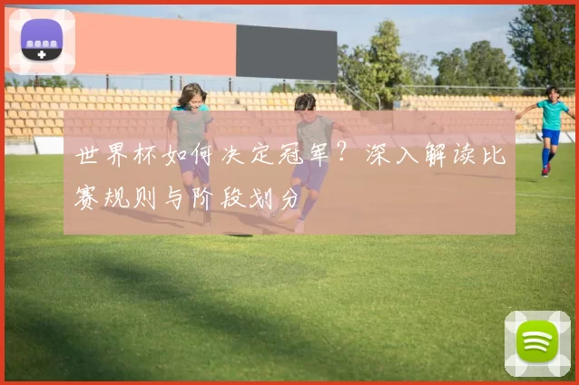 世界杯如何决定冠军?深入解读比赛规则与阶段划分